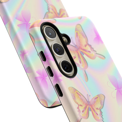 Butterfly Rainbow Tough Phone Case